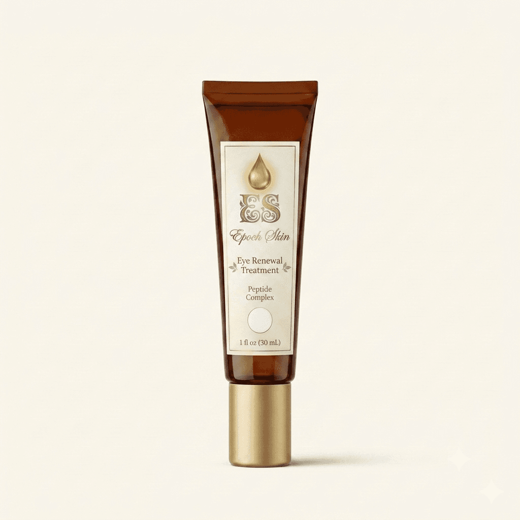 Epoch Skin Organic Plump Eye Renewal Treatment - 1oz jar with snow mushroom and hydrolyzed wheat protein for the eye area